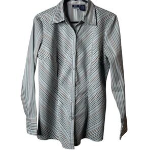 Elegant Striped Women's Dress Shirt